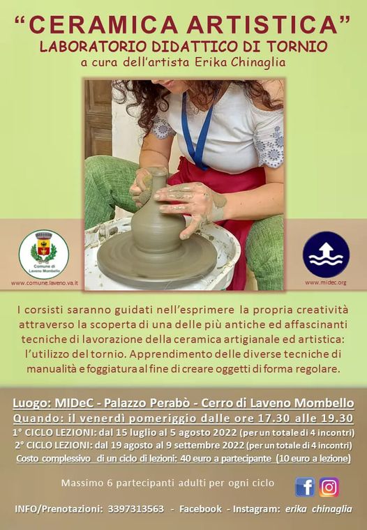 "CERAMICA ARTISTICA" Laboratorio didattico di tornio 