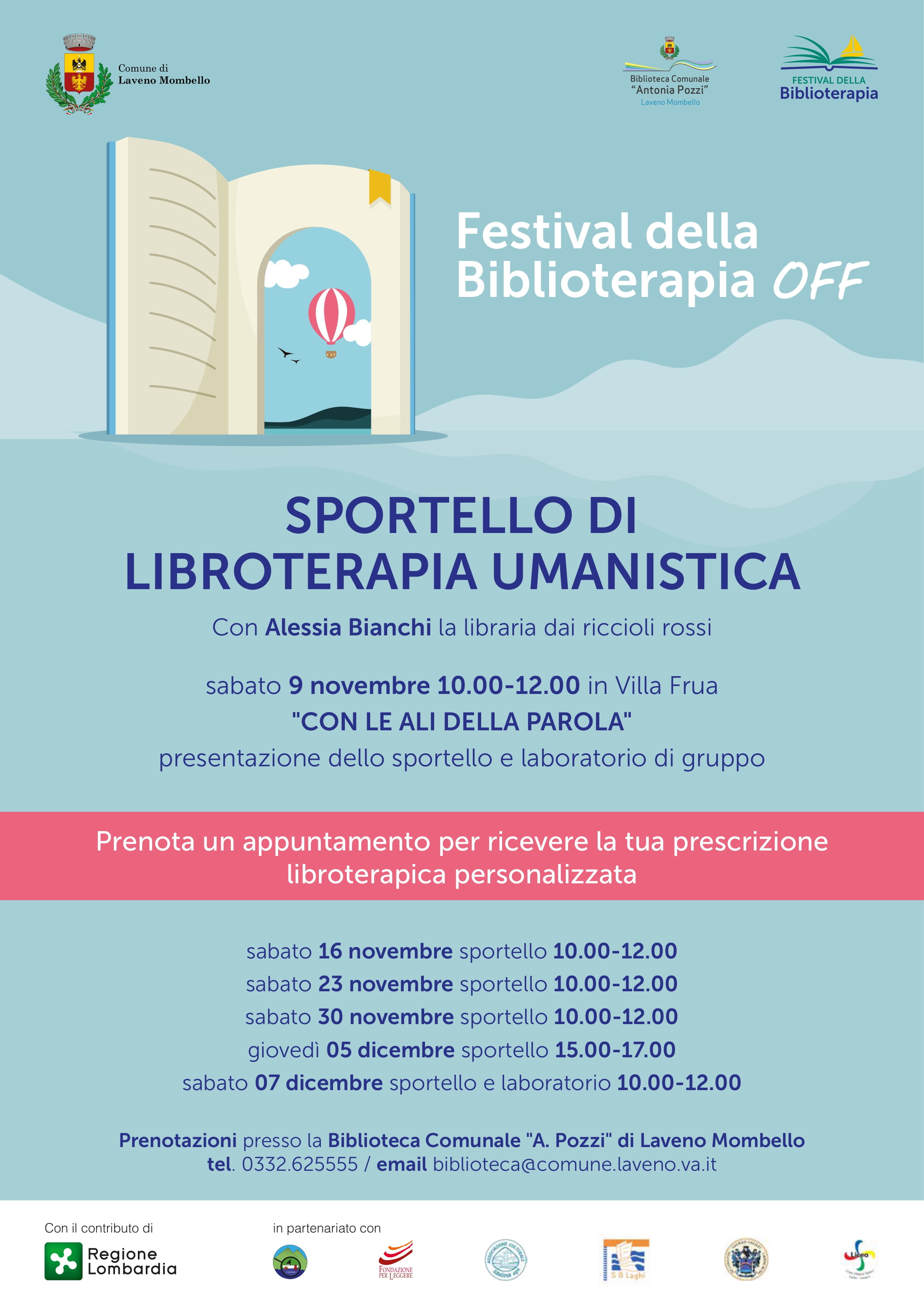 Sportello di Libroterapia Umanistica - "Con le Ali della Parola"