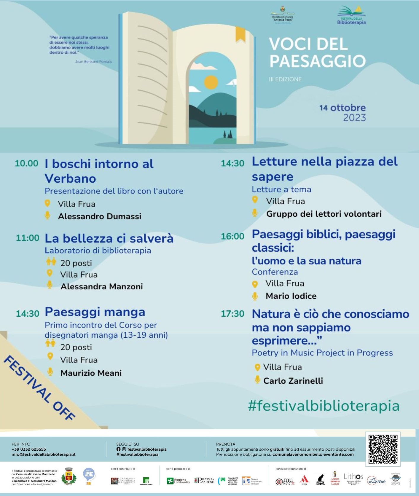 Festival della biblioterapia - off