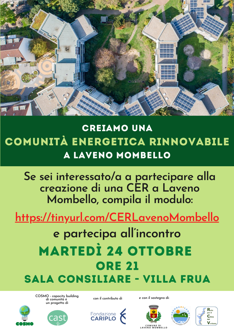 Creiamo una Comunità Energetica Rinnovabile (CER)