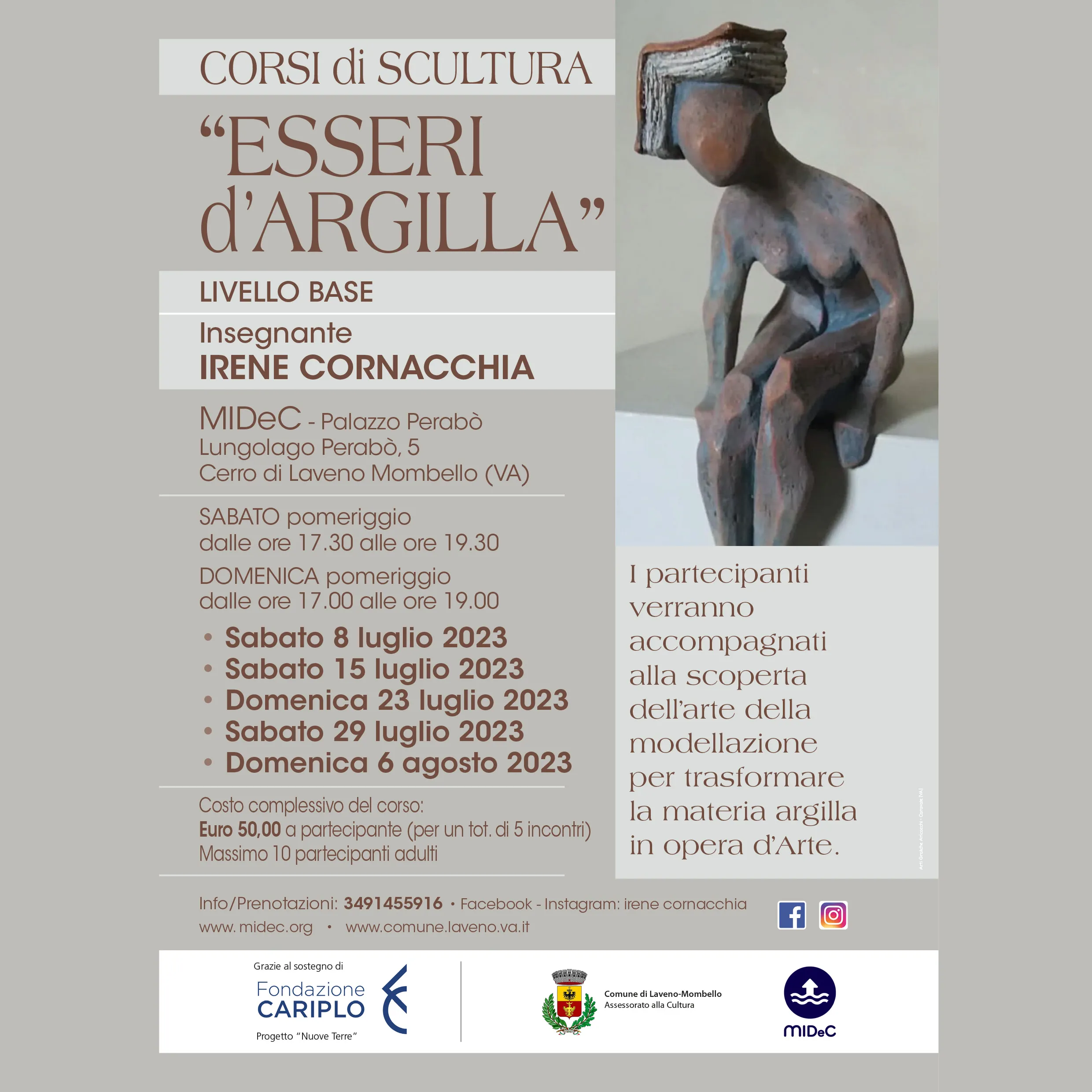 ESSERI D'ARGILLA - Corso di scultura