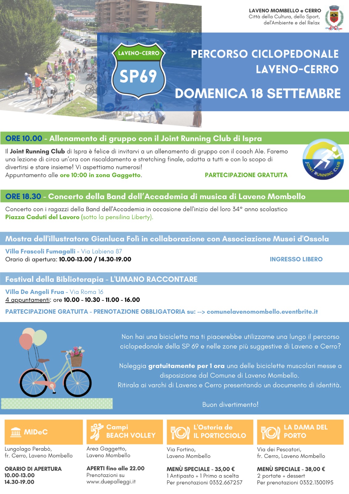 Percorso ciclopedonale SP 69 LAVENO - CERRO