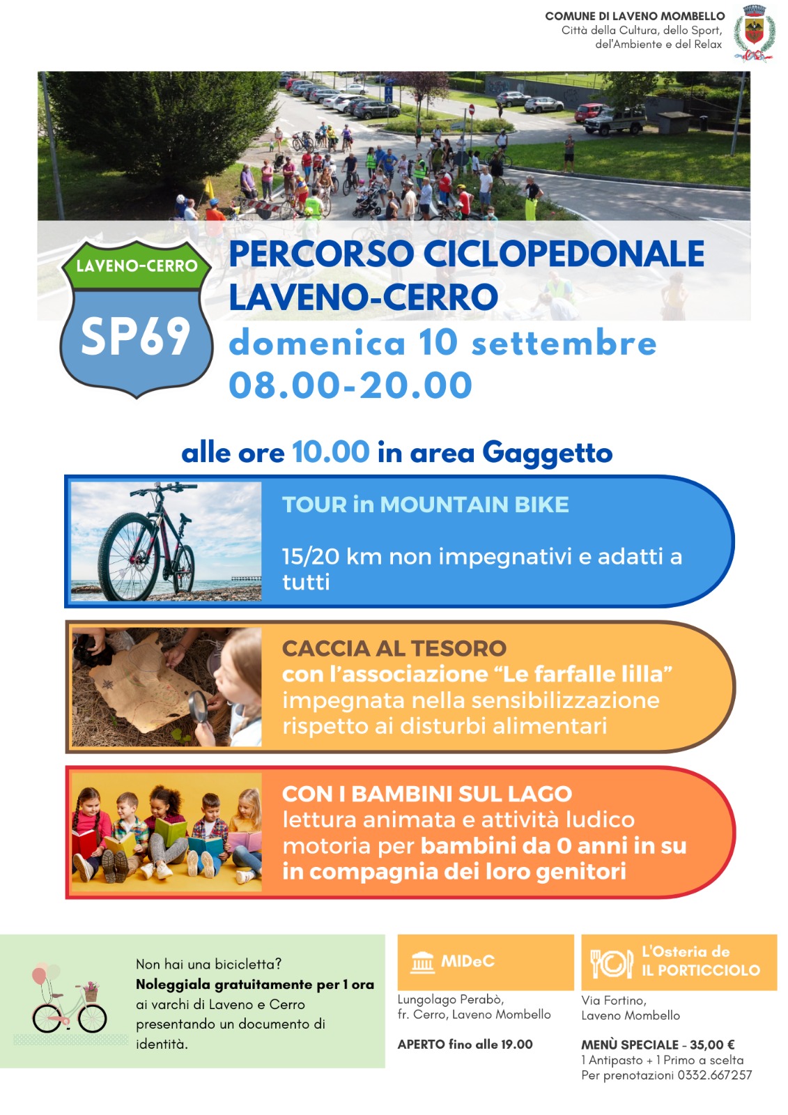 Percorso ciclopedonale SP 69 LAVENO - CERRO