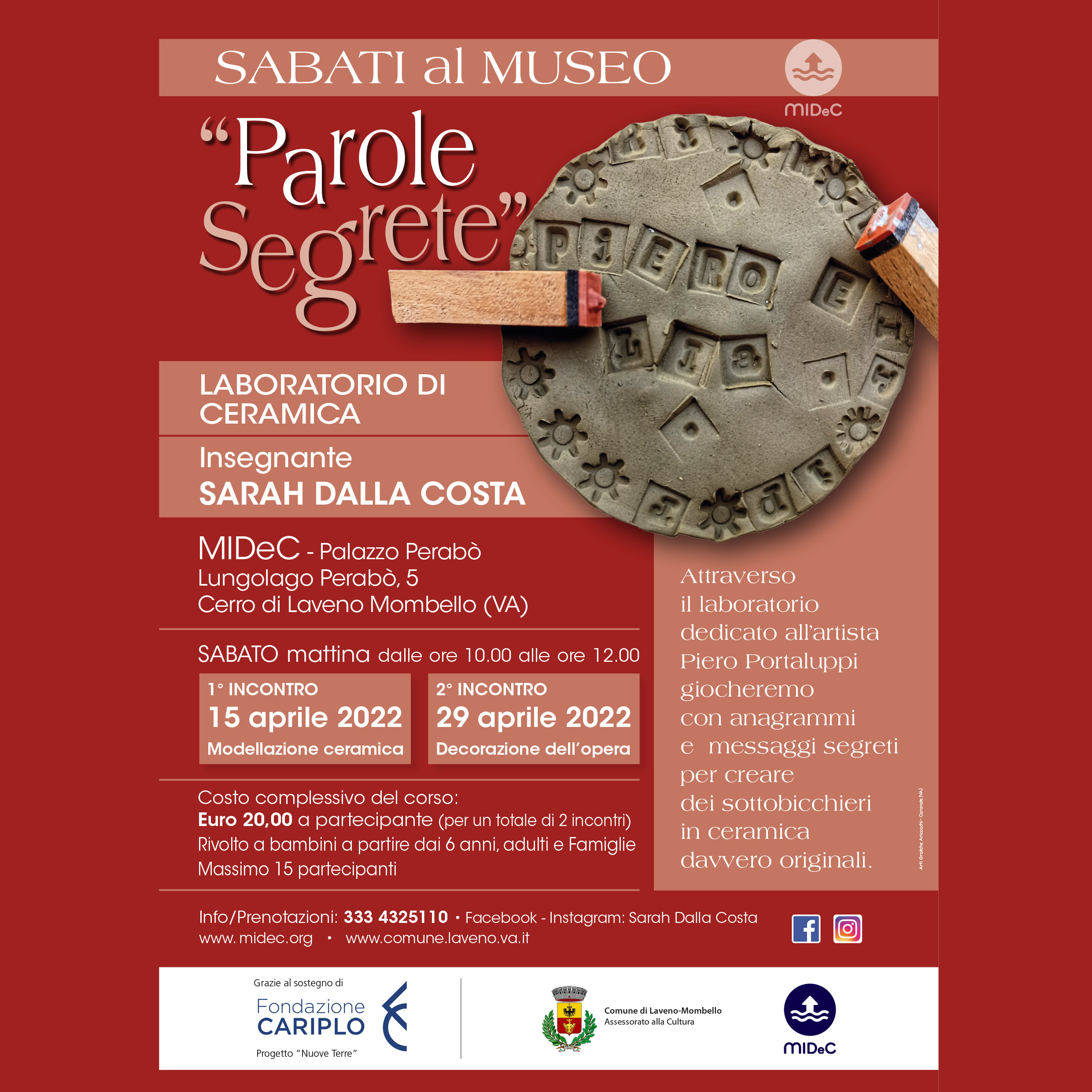 Laboratorio di modellazione ceramica "Parole Segrete"