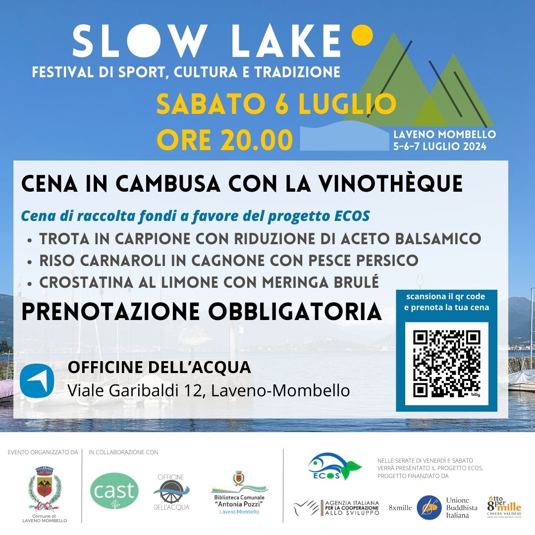 Slow Lake - Cena in Cambusa con la Vinothèque